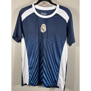Official Real Madrid Blue Soccer Jersey Mens Large Football Jersey Shirt "7" (P)